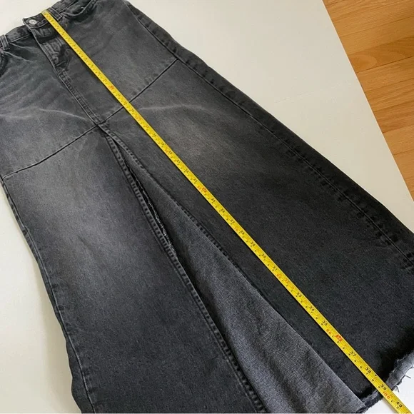 Reformation Tazz Maxi Denim Slit Front Skirt in Liman Wash Size 24 - Picture 13 of 13